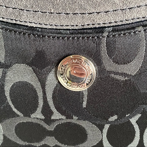 Coach Optic Signature “C” Black and Gray Shoulder Bag - Picture 5 of 10